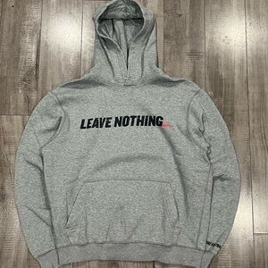 Nike Gray Hoodie with Bold Print